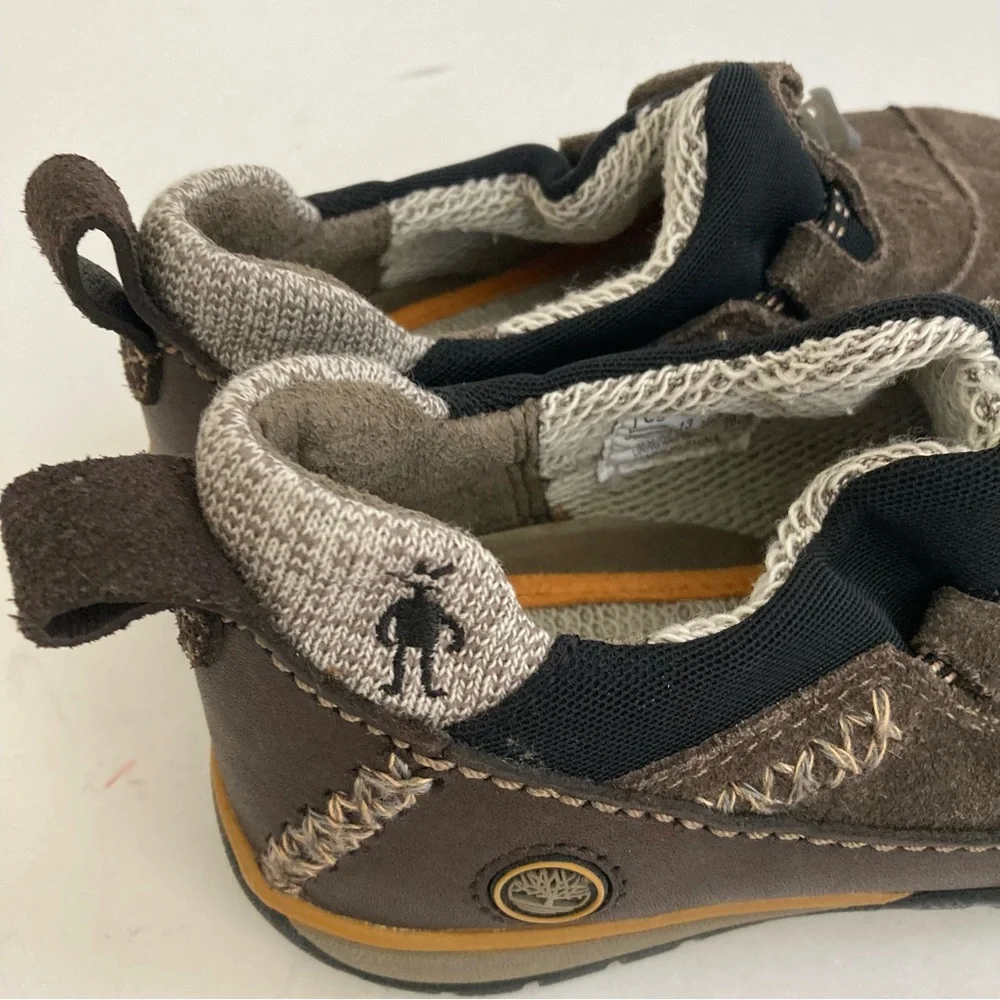 Timberland Boys Slip on Shoes Smartwool Power Lounger Slip-on Brown Suede 13.5